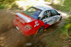 Jan Zedril / Jody Zedril Mitsubishi Lancer ES on SS12.