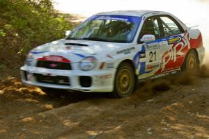 Yurek Cienkosz / Lukasz Szela Subaru WRX on SS12.