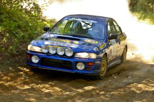 Kazimierz Pudelek / Mariusz Malik Subaru Impreza on SS12.