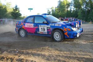 Tim Penasack / Scott Putnam Subaru WRX at the spectator point on SS13.