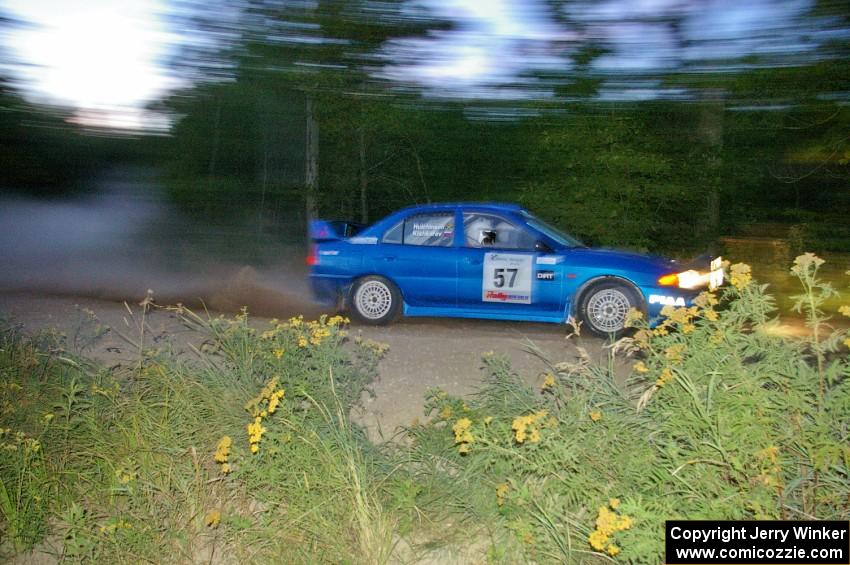 Dmitri Kishkarev / Hugh Hutchinson Mitsubishi Lancer Evo 4 on SS15.