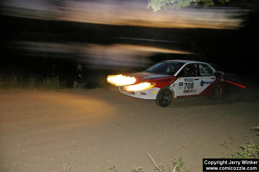 Jan Zedril / Jody Zedril Mitsubishi Lancer ES on SS15.