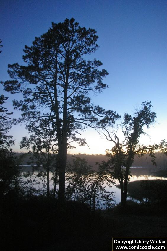 Awesome sunset over McKenzie Lake on SS15.