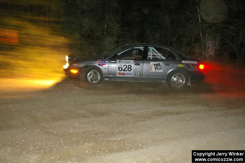 Dan Adamson / Chris Gordon Saturn SL2 almost took a wrong turn at a 90-left on SS15.