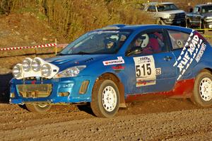 Adam Boullion / Phil Boullion Ford Focus on the practice stage.