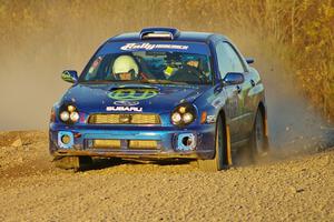 Heath Nunnemacher / Heidi Nunnemacher Subaru WRX on the Thursday afternoon practice stage.