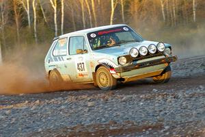 Tom Burress / Don Burress VW Rabbit on the practice stage.