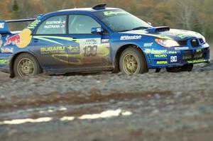 Travis Pastrana / Christian Edstrom Subaru Impreza WRX on the practice stage.