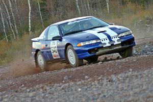 Tim Smigowski / Christina Smigowski Mitsubishi Eclipse on the Thursday practice stage.