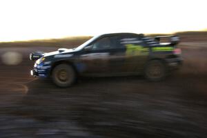 Ken Block / Alex Gelsomino Subaru WRX on the practice stage.