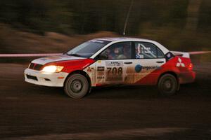 Jan Zedril / Jody Zedril Mitsubishi Lancer ES on the practice stage.