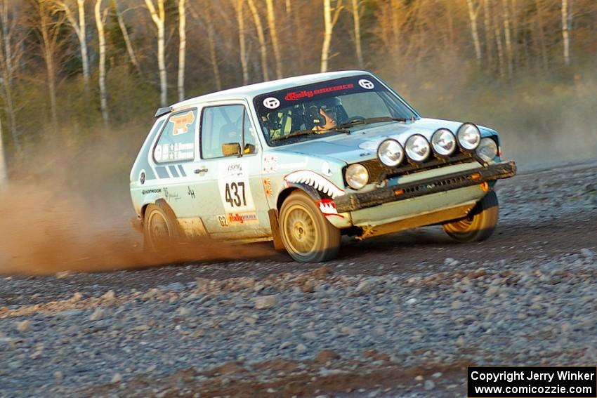 Tom Burress / Don Burress VW Rabbit on the practice stage.