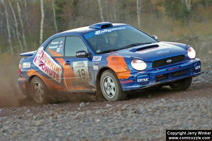 Tim Penasack / Scott Putnam did not start the rally in their Subaru WRX as the engine was destroyed on the practice stage.