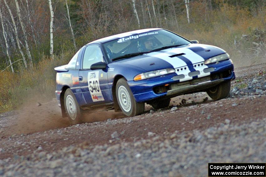 Tim Smigowski / Christina Smigowski Mitsubishi Eclipse on the Thursday practice stage.