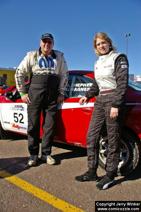 Doug Shepherd / Karen Wagner in front of Doug's new Dodge SRT-4.