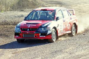Andrew Comrie-Picard / Marc Goldfarb Mitsubishi Lancer Evo 9 on SS1.