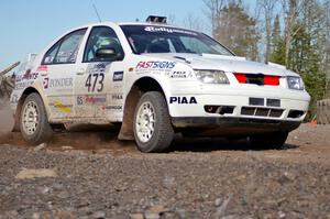 Lars Wolfe / Kent Gardam VW Jetta Turbo on SS1.