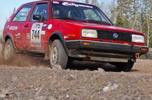 Paul Koll / Matt Wappler VW GTI on SS1.