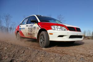 Jan Zedril / Jody Zedril Mitsubishi Lancer ES on SS1.