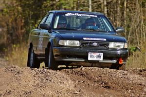 Ben Hanka / Greg Hanka Nissan Sentra SE-R on SS1.