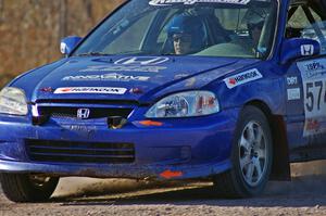 Nick Lehner / Jon Del Grande Honda Civic Si on SS1.