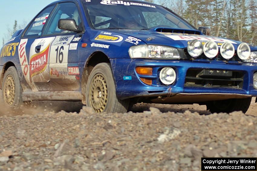 Kazimierz Pudelek / Maciej Wislawski Subaru Impreza on SS1.