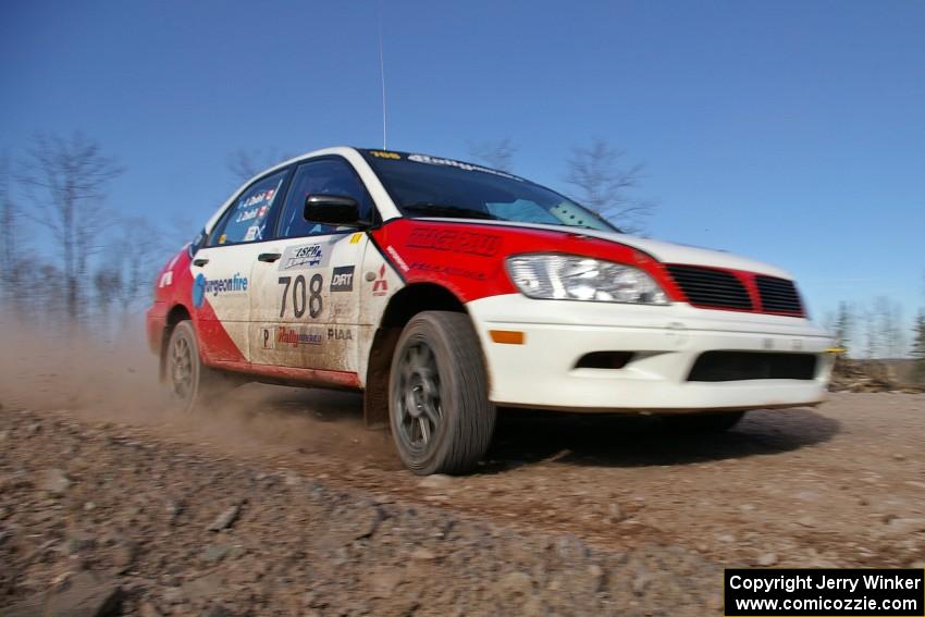 Jan Zedril / Jody Zedril Mitsubishi Lancer ES on SS1.