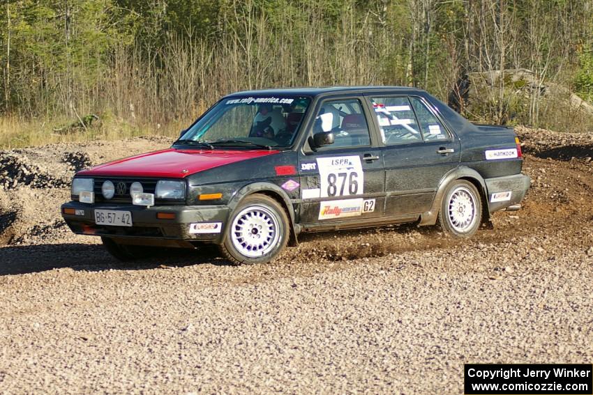 Ivan Milanovic / Colin Vickman Volkswagen Jetta GLI on SS1.