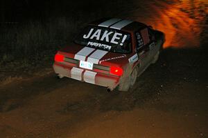 Mark Utecht / Rob Bohn Ford Mustang through the final corner of SS4, Echo Lake.