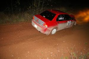 Amy BeberVanzo / Alex Kihurani Mitsubishi Lancer Evo 8 goes through the final corner of Echo Lake 1, SS4.