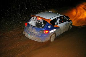 Eric Burmeister / Dave Shindle Mazda Mazdaspeed 3 at the final corner of Echo Lake 1, SS4.