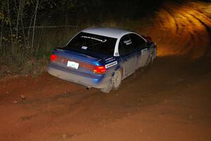 Micah Wiitala / Jason Takkunen Saturn SL2 on the final corner of Echo Lake 1, SS4. They DNF'ed on day two.