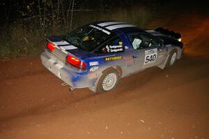 Tim Smigowski / Christina Smigowski Mitsubishi Eclipse on the final corner of Echo Lake 1, SS4.