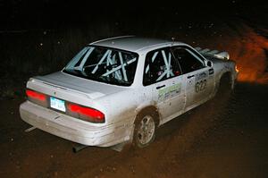 Larry Parker / Mandi Gentry Mitsubishi Galant VR4 at the final corner on Echo Lake 1, SS4.