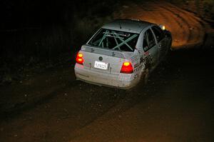 Lars Wolfe / Kent Gardam VW Jetta Turbo through the final corner of Echo Lake 1, SS4.