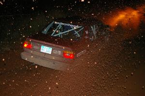 Matt Bushore / Andy Bushore Volkswagen Jetta slings gravel on the final corner of SS4, Echo Lake 1.