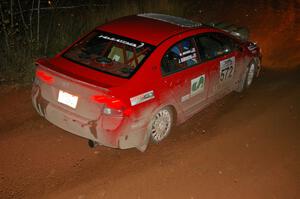 James Robinson / Michael Niesen Honda Civic Si at the final corner of Echo Lake 1, SS4.