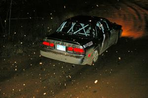 Evan Cline / Jason Grahn Mitsubishi Galant on the final corner of Echo Lake 1, SS4.