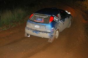 Adam Boullion / Phil Boullion Ford Focus on the final corner of SS4, Echo Lake 1.