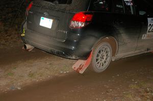 Faheem Gill / Jesse Shoup Toyota Matrix rockets down the final straight of Echo Lake 1, SS4.