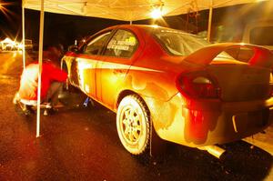 Doug Shepherd / Karen Wagner Dodge SRT-4 gets serviced in Kenton during the second service.