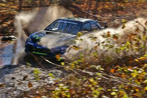 Ken Block / Alex Gelsomino Subaru WRX at a puddle on Gratiot Lake 1, SS9.