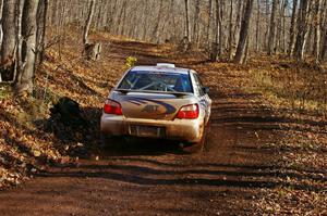 Arkadiusz Gruszka / Grzegorz Dorman in their Subaru WRX STi on Gratiot Lake 1, SS9.