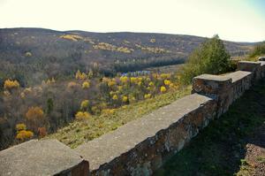 A view from one of the many stone walls atop Brockway Mountain (1).