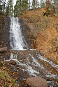 Full view of Haven Falls near Lac La Belle.