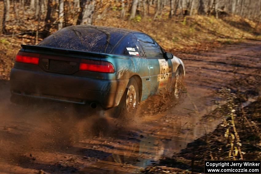 Adam Markut / John Nordlie Eagle Talon at speed on SS9, Gratiot Lake 1.