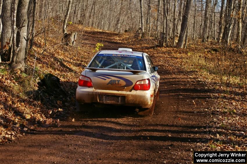 Arkadiusz Gruszka / Grzegorz Dorman in their Subaru WRX STi on Gratiot Lake 1, SS9.