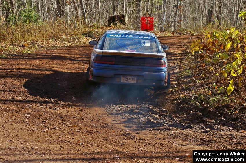 Matt Huuki / Tom Immonen Eagle Talon blasts through the final corner of Gratiot Lake 1, SS9.