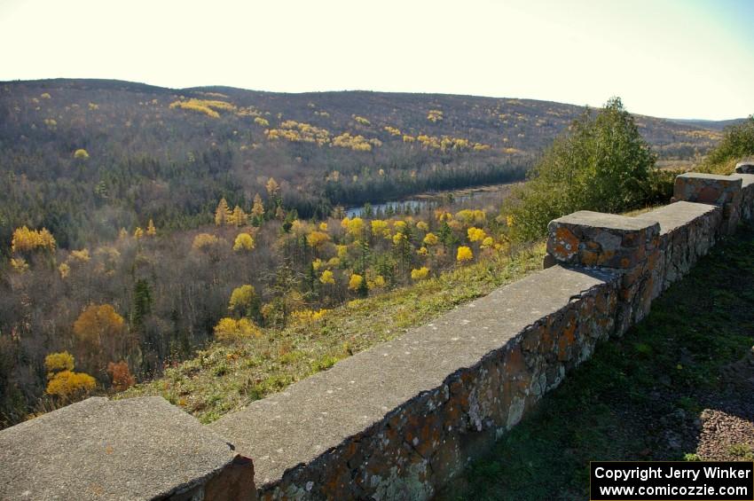 A view from one of the many stone walls atop Brockway Mountain (1).