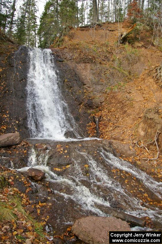 Full view of Haven Falls near Lac La Belle.